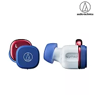 鐵三角 ATH-SQ1TW2 真無線耳機 紺紅