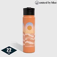 United by Blue 22oz 不鏽鋼保溫瓶 707-279 (650ml)|保溫12h 保冷24h 不含雙酚A 608-日落-粉橘
