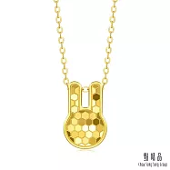 【點睛品】閃耀小兔 黃金項鍊_計價黃金
