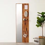 Homelike 喜家居180cm洞洞板壁鏡(二色)(2302) 淺胡桃色