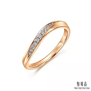 【點睛品】PROMESSA 星宇系列 18K玫瑰金鑽石戒指 9 18K玫瑰金
