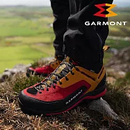 GARMONT 男款 GTX 中筒多功能登山鞋 Vetta Tech 002466|米其林大底 GoreTex 防水透氣 健行鞋 飛拉達 鐵索攀岩 UK10.5 紅-橘黃