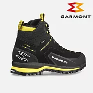 GARMONT 男款 GTX 中筒多功能登山鞋 Vetta Tech 002726|米其林大底 GoreTex 防水透氣 健行鞋 飛拉達 鐵索攀岩 UK10 黑-黃