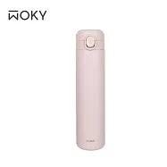 【WOKY 沃廚】輕量輕芯鈦瓷易潔層彈蓋保溫瓶600ML(5色可選) 粉色