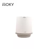 【WOKY 沃廚】360&deg;輕芯鈦瓷易潔層單蓋保溫杯250ml(帽子杯-附密封蓋) 橡白