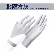【DIVA】極透氣原紗冰感防滑防曬手套 (騎車手套 開車手套 涼感手套) 北極冷灰