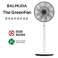 BALMUDA The GreenFan 12吋 DC直流電風扇 EGF-1800 -WK 白x黑