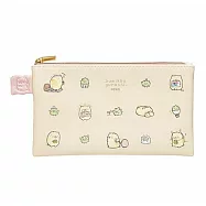 ☆すみっコぐらし角落生物10周年紀念版繪本風格鉛筆盒【喵咪君的日常】粉橘色