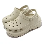 Crocs 涼拖鞋 Classic Mega Crush Clog 男女鞋 骨白色 超厚底 光輪克駱格 卡駱馳 2079882Y2 22cm BONE