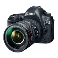 Canon EOS 5D MarkIV / 5DM4+EF24-105mm f4 II*(中文平輸)-送SD128G卡副電座充雙鏡包大型腳架拭鏡筆大吹球清潔組 無 黑色