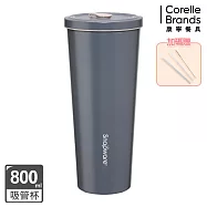 【康寧Snapware】陶瓷不鏽鋼真空保溫吸管飲料杯800ml 暮光之城
