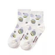 【ONEDER 旺達棉品】Disney中統羅紋襪 迪士尼長襪 三眼怪 維尼 米奇 唐老鴨中筒襪 台灣製棉襪 親子襪- 三眼怪 TO-A315(22-26)