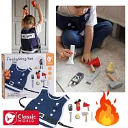 【德國 classic world 客來喜經典木玩】消防工具組《50585》