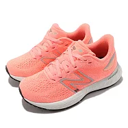 New Balance 童鞋 880 V12 寬楦 粉橘 銀 中童 緩震 網布 運動鞋 NB PP880G12-W 18.5cm ORANGE/WHITE
