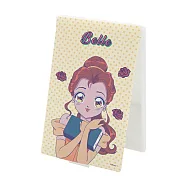 【Disney 迪士尼】折疊化妝鏡 少女漫畫 化妝鏡 折鏡 (迷你) (8*5.5*0.5cm) 少女貝兒