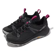 Merrell 登山鞋 Siren 4 GTX 女鞋 黑 桃紅 防水 Vibram 越野 戶外 低筒 郊山 ML037274 23.5cm BLACK