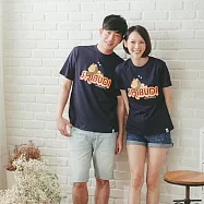 SHIBUDI 寶貝夢遊獅短袖上衣親子裝MIT(爸爸) 2XL 深藍色