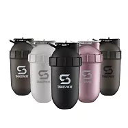 【ShakeSphere】經典款膠囊雪克杯(乳清搖搖杯、健身水壺、高蛋白搖杯) 迷霧黑/白logo