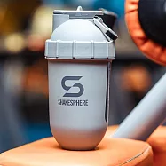 【ShakeSphere】視窗款膠囊雪克杯(乳清搖搖杯、健身水壺、高蛋白搖杯) 消光灰/黑窗