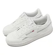 Reebok 休閒鞋 Club C 85 Vegan 女鞋 白 灰 復古 皮革 經典 小白鞋 100033093 27cm CHALK/PUGRY3/STEFO