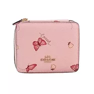 COACH 印花皮革飾品珠寶盒-粉色蝴蝶