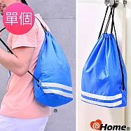 ihome 後背包束口袋 海洋帆布棉繩提袋(1個)