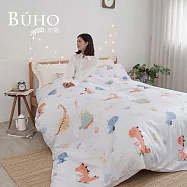 《BUHO》台灣製LYOCELL萊賽爾 雙人四件式兩用被床包組 《哈囉跑獸》