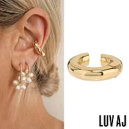 LUV AJ 好萊塢潮牌 簡約金色耳骨夾 小圓耳環 無耳洞女孩必備 AMALFI EAR CUFF