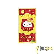 【Just Gold 鎮金店】Hello Kitty 開運達摩金條 10g