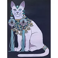 【玲廊滿藝】葉倢伃-白貓40.6x30.5cm