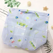 【Hook&rsquo;s嚴選】迪士尼手提洗衣袋分隔式洗衣袋 洗衣網 大容量 - 三眼怪 宇宙探險.三分隔