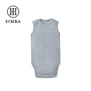 【小獅王辛巴】Air Upper 透氣棉圓領包屁衣80cm/90cm(無袖) 80cm-藍冉