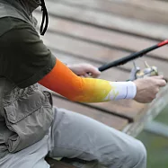 【INCONTRO】休閒涼感袖套 柔軟親膚高彈力面料- 漸層黃