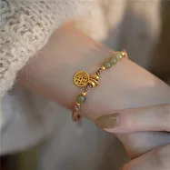 【水星記】吉祥平安福至心靈轉運福牌平安扣手鍊 _福牌