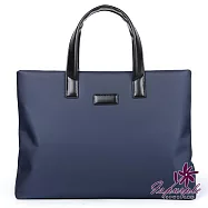 【iSPurple】尊榮商務*極簡牛津手提公事包/ 藍