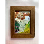 【玲廊滿藝】黃慧鶯-拼貼：遊走在清明與渾沌之間(3)16x12cm