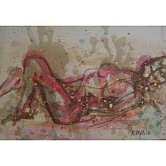 【玲廊滿藝】鍾奕華-裸女之五30x21cm