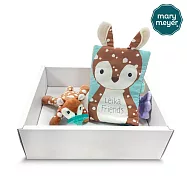 【MaryMeyer】麻吉朋友經典禮盒A(動物布書-麻吉朋友+玩偶安撫奶嘴-梅花小鹿)