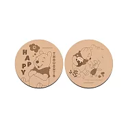 【Disney 迪士尼】軟式珪藻土杯墊 維尼 單色系列 杯墊 珪藻土 (2入/組) (10*10*0.5cm) 世上最好