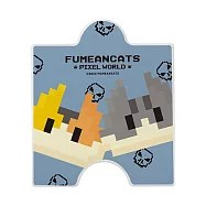 【黃阿瑪的後宮生活】拼圖珪藻土杯墊 像素系列 黃阿瑪 杯墊 珪藻土 (12*14*0.9cm) 髒藍骷顱頭