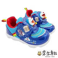 台灣製哆啦A夢電燈鞋 (MN135) 男童鞋 Doraemon 中童鞋 發光燈鞋 ドラえもん 台灣製 MIT 運動鞋 正版授權 大童鞋 哆啦A夢童鞋 童鞋 電燈鞋 19 藍色
