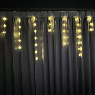 摩達客-75LED 五角星冰條皮線燈插電式 暖白光