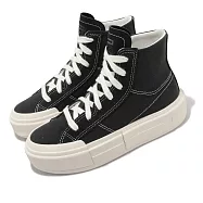 Converse 帆布鞋 Chuck Taylor All Star Cruise HI 男鞋 女鞋 黑 厚底 高筒 A04689C 22.5cm BLACK/WHITE