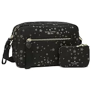 kate spade 星星尼龍斜背包-黑