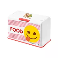 【Emoji】多功能口罩收納盒 表情貼 表情符號 收納盒 衛生紙盒 (約放50入)(20.5*10.5*13cm) 微笑饗食