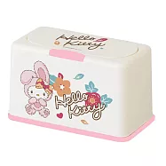 【Sanrio 三麗鷗】多功能口罩收納盒 2023兔年 凱蒂 收納盒 衛生紙盒 (約放50入)(20.5*10.5*13cm) 兔兔HELLO KITTY