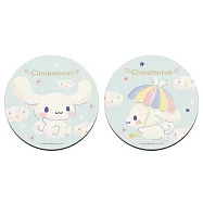 【Sanrio 三麗鷗】軟式珪藻土杯墊 軟軟系列 凱蒂 杯墊 珪藻土 (2入/組)(10*10*0.5cm) 開心飛翔