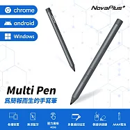 【NovaPlus】M3 Multi Pen Android 安卓/ Windows 筆電觸控筆：支援各品牌筆電/視訊會議軟體/簡報切換註解/側邊橡皮擦