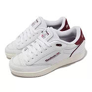 Reebok 休閒鞋 Club C Bulc 男鞋 白 酒紅 皮革 經典 小白鞋 100032938 29cm WHITE/RED