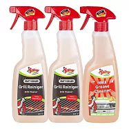 德淨Poliboy廚房清潔500ml三入組合(烤盤清潔劑*2/強力除油清潔劑*1) 烤盤+烤盤+除油垢